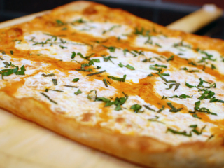 Sicilian Pie with Fresh Mozzarella