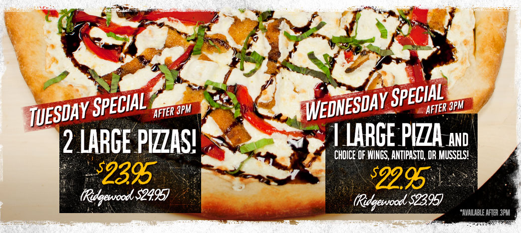 Tuesday and Wednesday Night Specials
